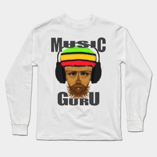 Reggae Music Guru Cool Rasta man Vibes Long Sleeve T-Shirt